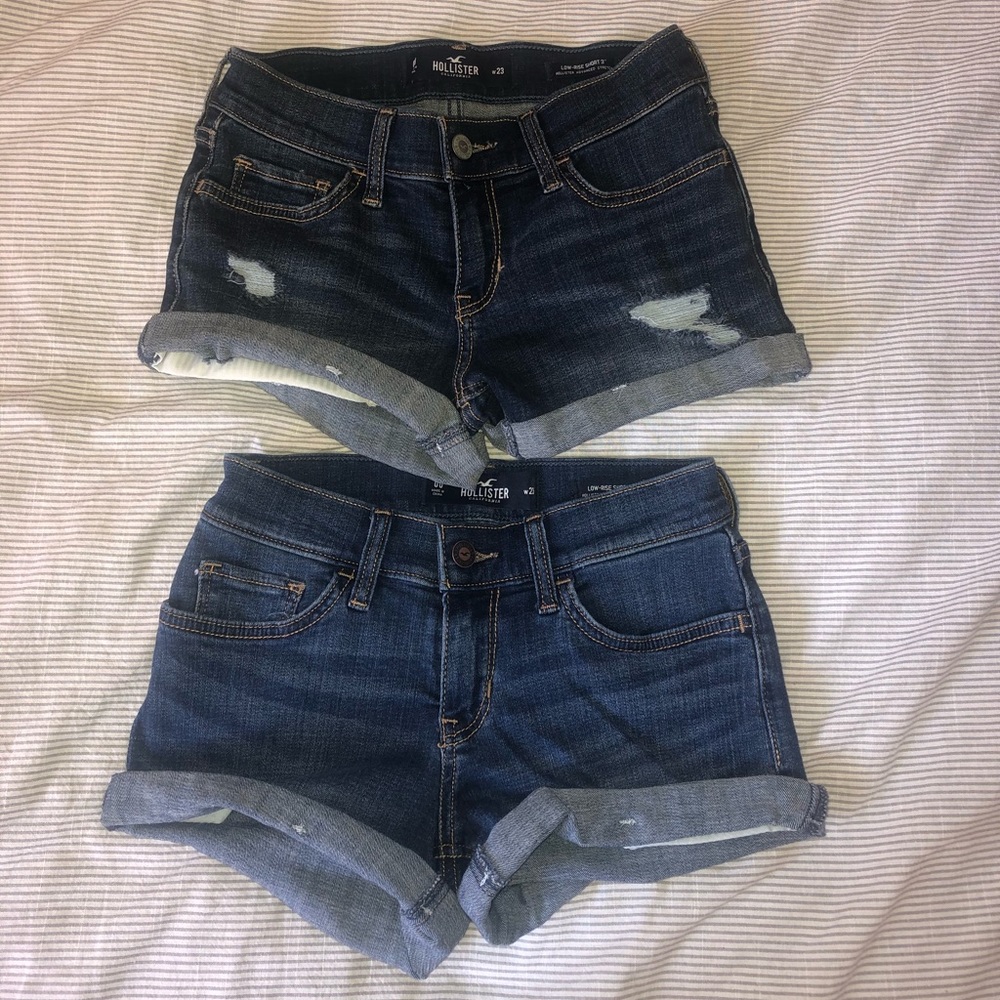 HOLLISTER jean shorts!!